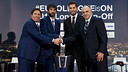 Pascual, Navarro, Rudy and Laso, during the presentation. PHOTO: ÁLEX CAPARRÓS - FCb