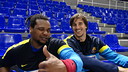 Cédric Sorhaindo et Viran Morros / Photo FCB