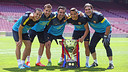 Pedro, Alba, Xavi, Alexis et Pinto / PHOTO: MIGUEL RUIZ - FCB