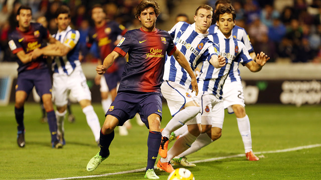   Sergi Roberto, playing for the first team / PHOTO: MIGUEL RUIZ - FCB