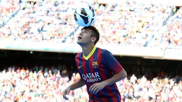 Neymar at Camp Nou PHOTO: MIGUEL RUIZ