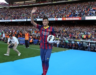 Neymar at Camp Nou PHOTO: MIGUEL RUIZ