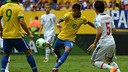 Neymar, au moment du but / PHOTO: www.fifa.com