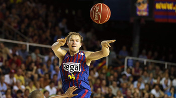 Oleson, en una acció del quart partit de la final. FOTO: MIGUEL RUIZ - FCB