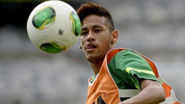 Neymar training with Brazil. PHOTO: http://www.flickr.com/photos/neymaroficial