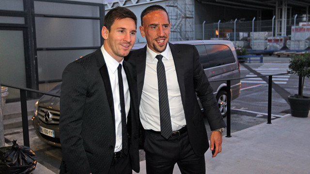 Leo Messi and Franck Ribéry / PHOTO: MIGUEL RUIZ - FCB