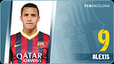 Potret Alexis Alejandro  Sánchez. Nomor punggung 9