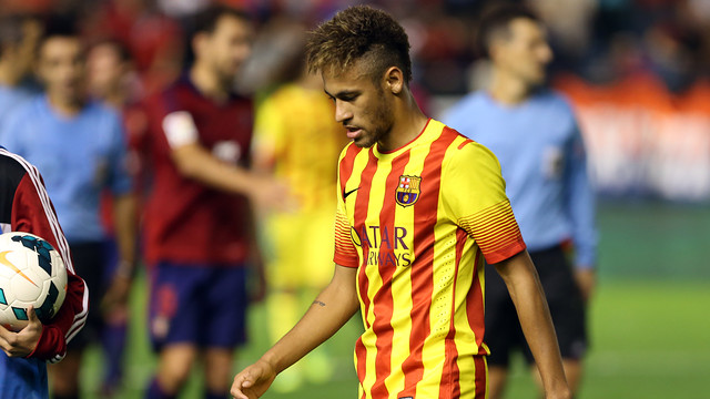 Neymar, decepcionado por el empate