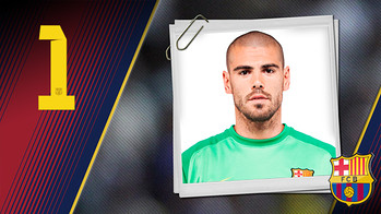 V.Valdés Portrait Víctor Valdés Arribas. Number 1