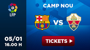 Image selling tickets FC Barcelona Elche 05/01 16h 