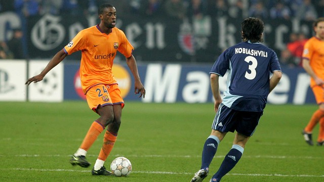 Touré Yaya, during his time at Barça