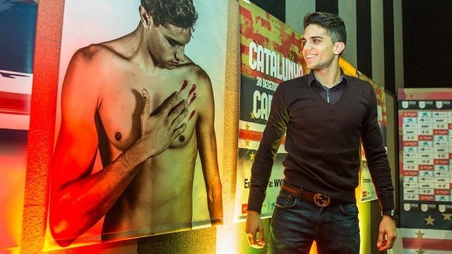 Bartra attended the presentation of the match
