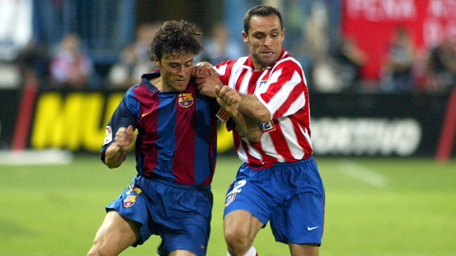 When Sergi Barjuan left for Atlético, Luis Enrique inherited his captain's armband / PHOTO: FCB ARCHIVE