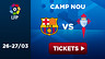 Barça - Celta, à partir de 19€