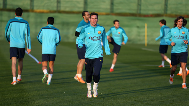 Leo Messi has been training hard for the week ahead / PHOTO: MIGUEL RUIZ - FCB