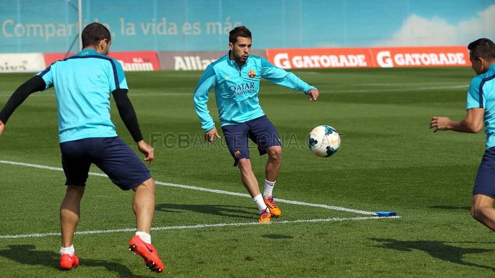 Foto de l'entrenament d'aquest dijous