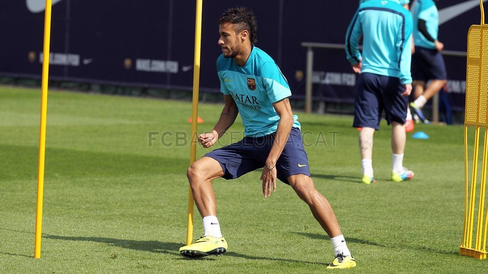 Foto de l'entrenament d'aquest dijous