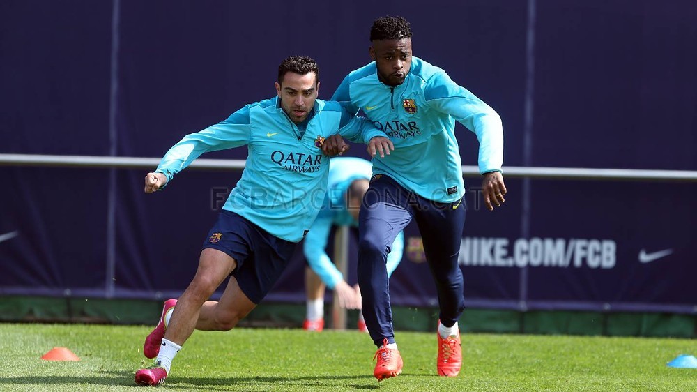 Foto de l'entrenament d'aquest dijous