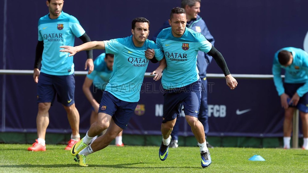 Foto de l'entrenament d'aquest dijous