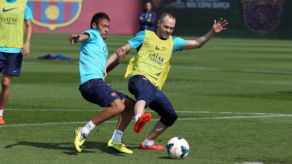 Foto de l'entrenament d'aquest dijous