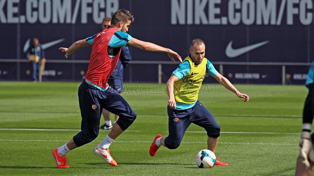 Foto de l'entrenament d'aquest dijous