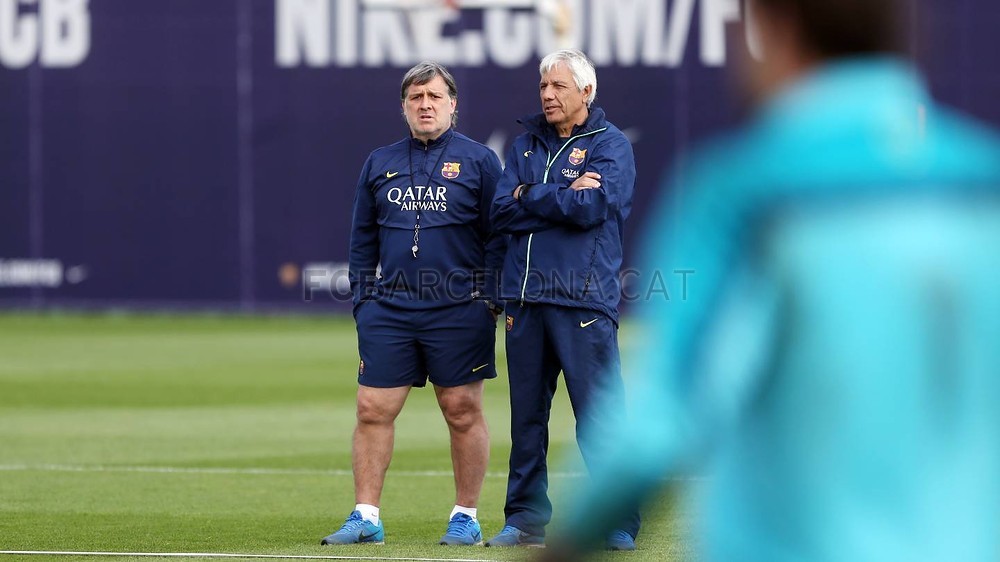 Foto de l'entrenament d'aquest dijous