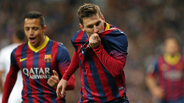 Hat-trick de Messi al Bernabéu. FOTO: MIGUEL RUIZ-FCB.