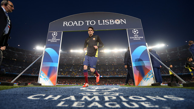 Marc Bartra in the Camp Nou