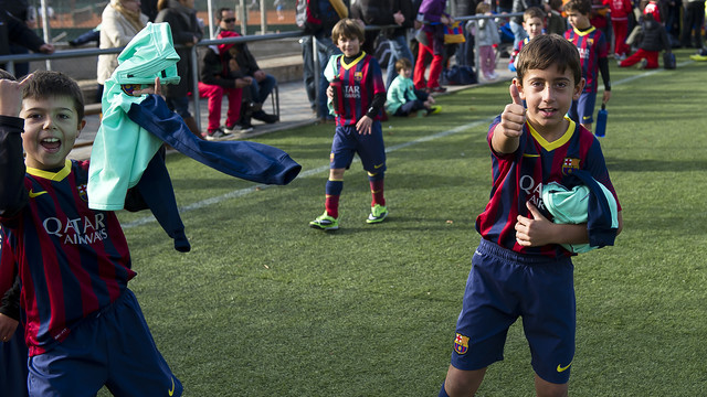 Inscription period open for “Barça classes”. PHOTO: FCB-VICTOR SALGADO Children enjoying FCBEscola's classes