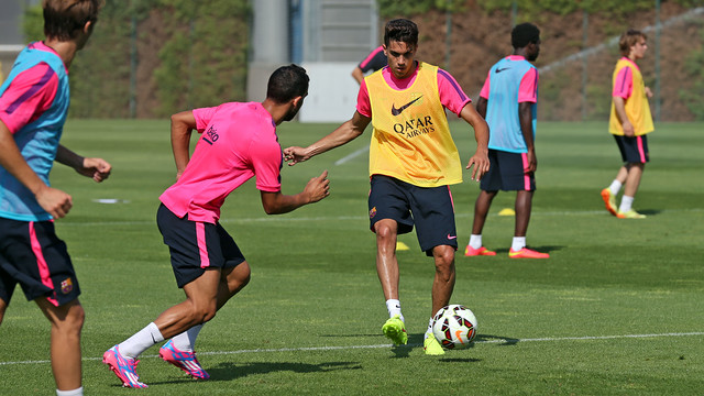 Bartra was among the players that trained on Thursday morning. PHOTO: MIGUEL RUIZ - FCB