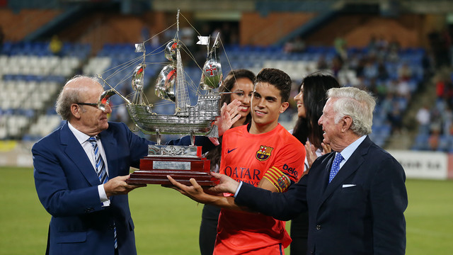 Bartra with the Trofeu Colombino