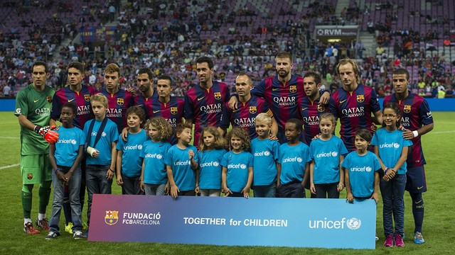 Barça y Unicef, juntos en Ginebra / FOTO: FCB Barça y Unicef, juntos en Ginebra / FOTO: FCB