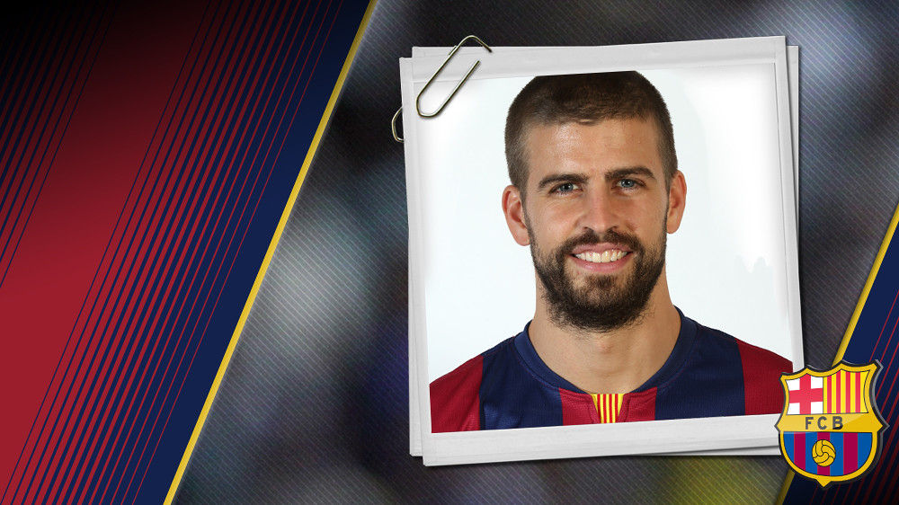 Piqué Portrait Gerard Piqué Bernabeu. Number 3