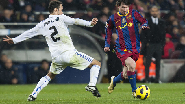 Leo Messi has shown a knack for playmaking in El Clasico. PHOTO: MIGUEL RUIZ - FCB