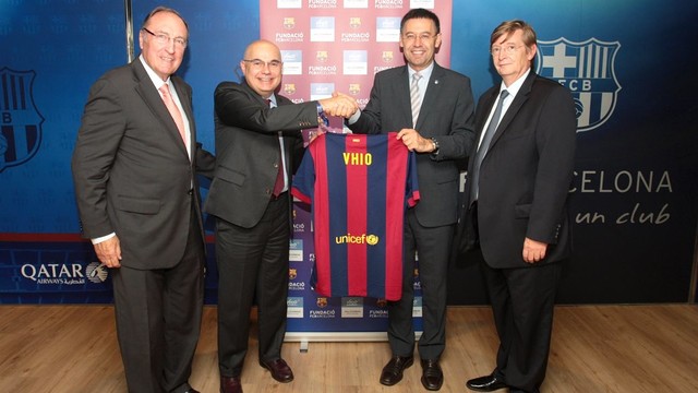 From left to right, Ramon Pont, Josep Tabernero, Josep Maria Bartomeu and Andrés de Kelety. PHOTO: MARTA BECERRA / FCB From left to right, Ramon Pont, Josep Tabernero, Josep Maria Bartomeu and Andrés de Kelety. PHOTO: MARTA BECERRA / FCB