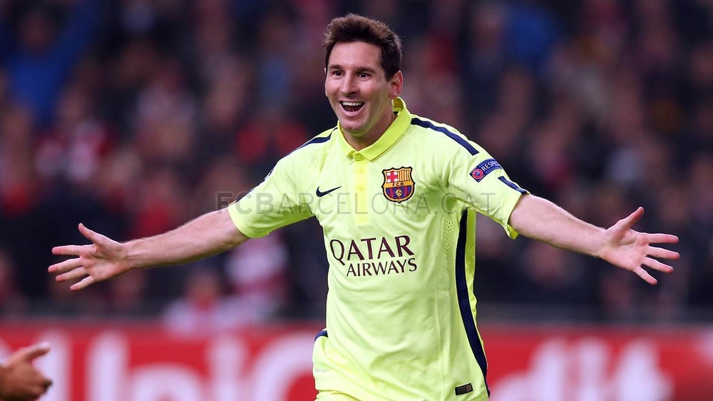 Messi celebrates