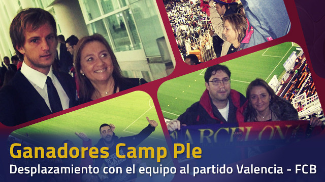 Viajan a Valencia con el equipo Viajan a Valencia con el equipo