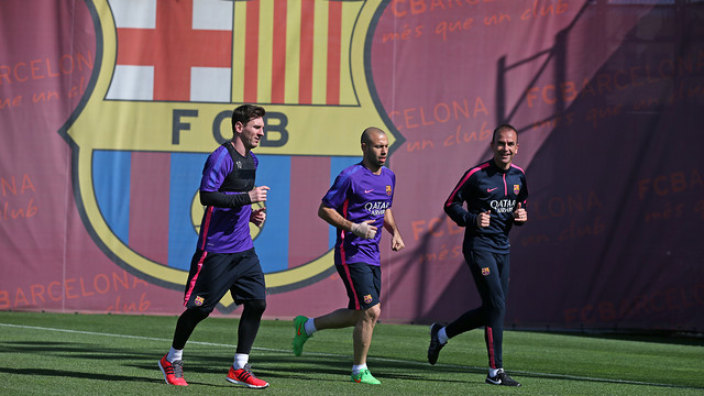 دانلود کلیپ تمرین بازیکنان بارسلونا قبل از بازی با سلتاویگو