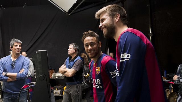 Neymar and Gerard Piqué aew two of the stars that appear in the advert / DANI AZNAR Neymar and Gerard Piqué aew two of the stars that appear in the advert / DANI AZNAR