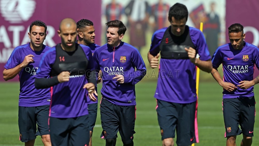 گزارش تصویری : تمرین بارسلونا 2015/4/19