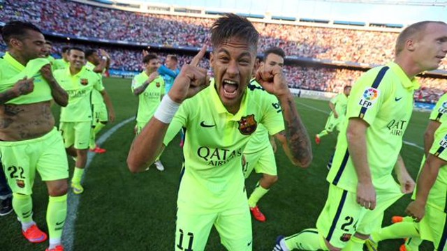 Neymar at the Calderon