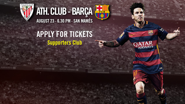 Tickets to first La Liga fixture, on the 10th of August