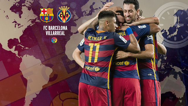 FC Barcelona v Villarreal kicks off at 4.00pm CET on Sunday. / FCB INFOGRAPHIC
