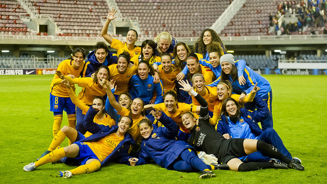 Eufòria deprés de superar el Twente / VÍCTOR SALGADO-FCB