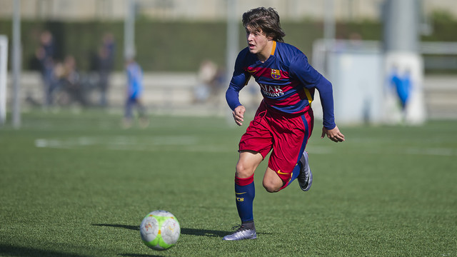 Pablo Moreno suma ya 62 goles con el Infantil A. VÍCTOR SALGADO / FCB Pablo Moreno suma ya 62 goles con el Infantil A. VÍCTOR SALGADO / FCB